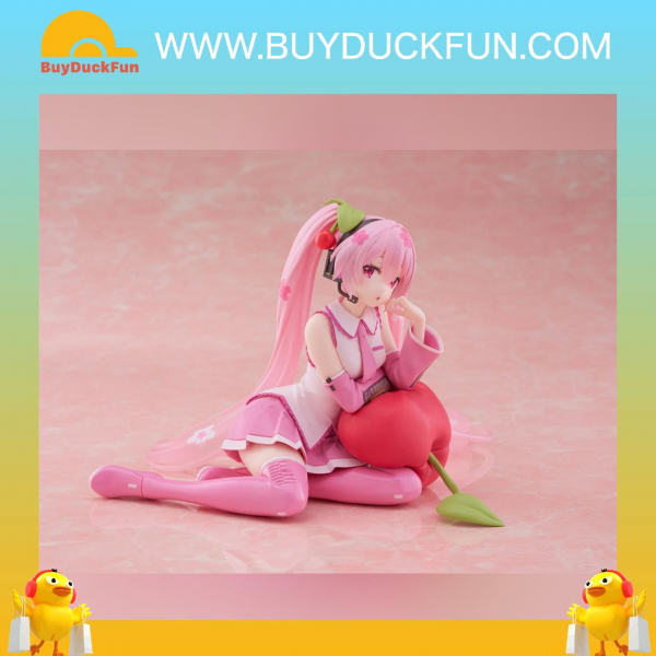 Taito Hatsune Miku 櫻未來 Desktop Cute Figure (Cherry Cushion Ver.)