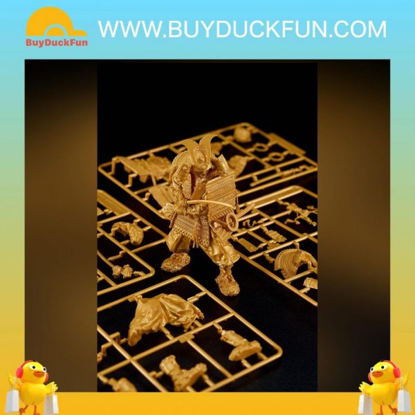 Max Factory PLAMAX 1/12 鎌倉時代的盔甲武士 黃金之裝 Gold Color Edition - Image 3
