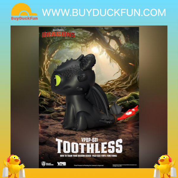 Beast Kingdom How to Train Your Dragon Series Palm Size Vinyl Functional Figurine - Toothless 馴龍記 無牙仔錢罌 - Image 3