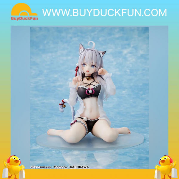 Kadokawa 1/7 Complete Figure 《不時輕聲地以俄語遮羞的鄰座艾莉同學》艾莉 原作版 貓耳Ver. - Image 2