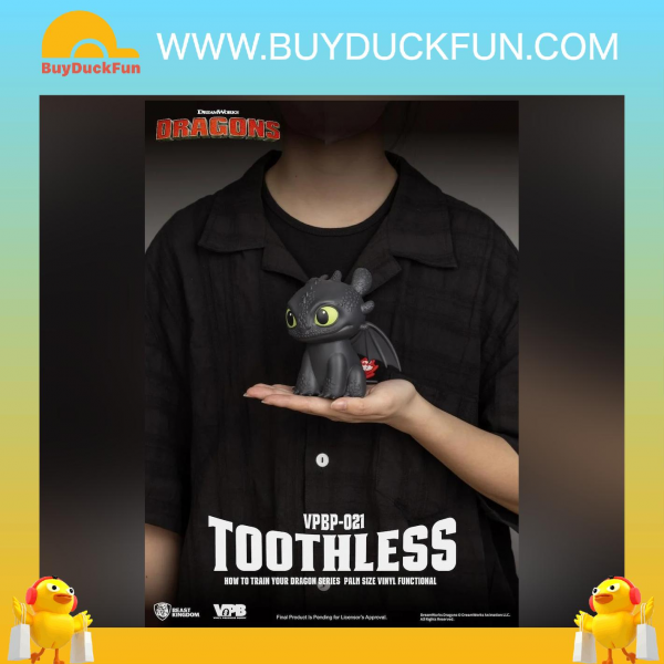 Beast Kingdom How to Train Your Dragon Series Palm Size Vinyl Functional Figurine - Toothless 馴龍記 無牙仔錢罌 - Image 5