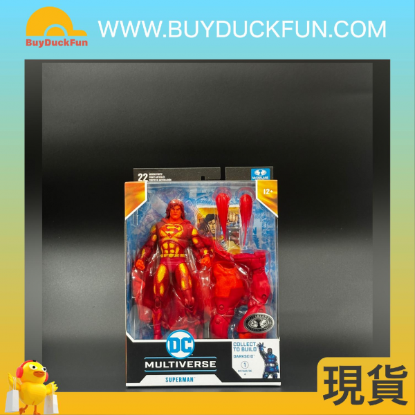 【superman-sale】McFarlane DC BUILD-A WITH MEGAFIG - JUSTICE LEAGUE TASK FORCE - SUPERMAN (GOLD LABEL)