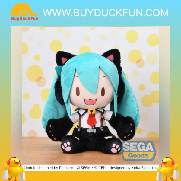 Sega [Fuwa Petit毛公仔]《初音未來》初音-Kiity Cat- (LL)