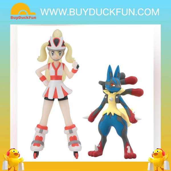 Premium Bandai Candy Toy 寶可夢 卡洛斯地區 可爾妮 & MEGA 路卡利歐