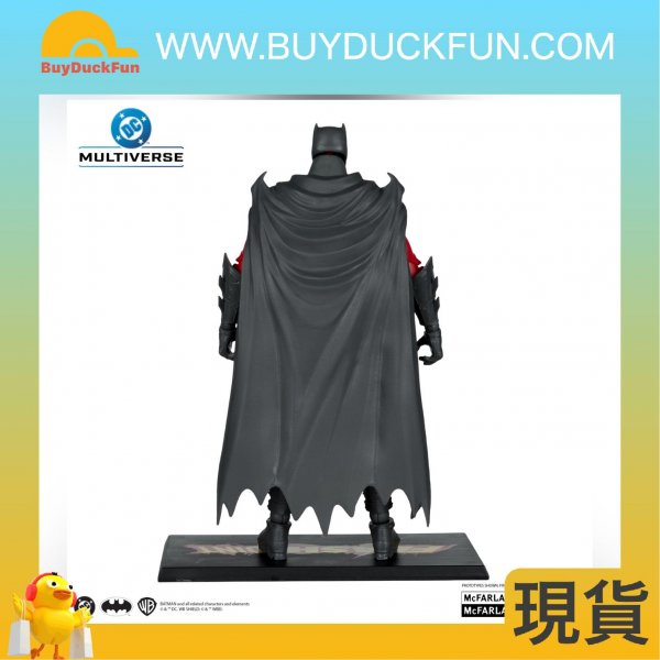 McFarlane DC MULTIVERSE 7IN - BATMAN (FLASHPOINT)(B&W with accent)(GOLD LABEL) - Image 3