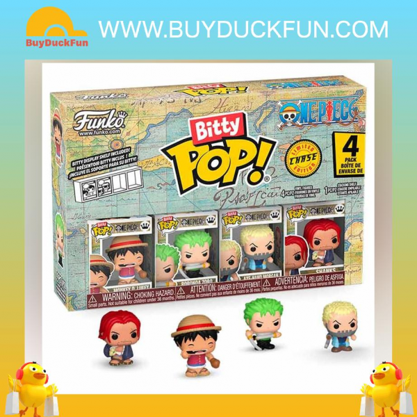 Funko Bitty POP《海賊王》路飛與昔日伙伴套裝(4pk)