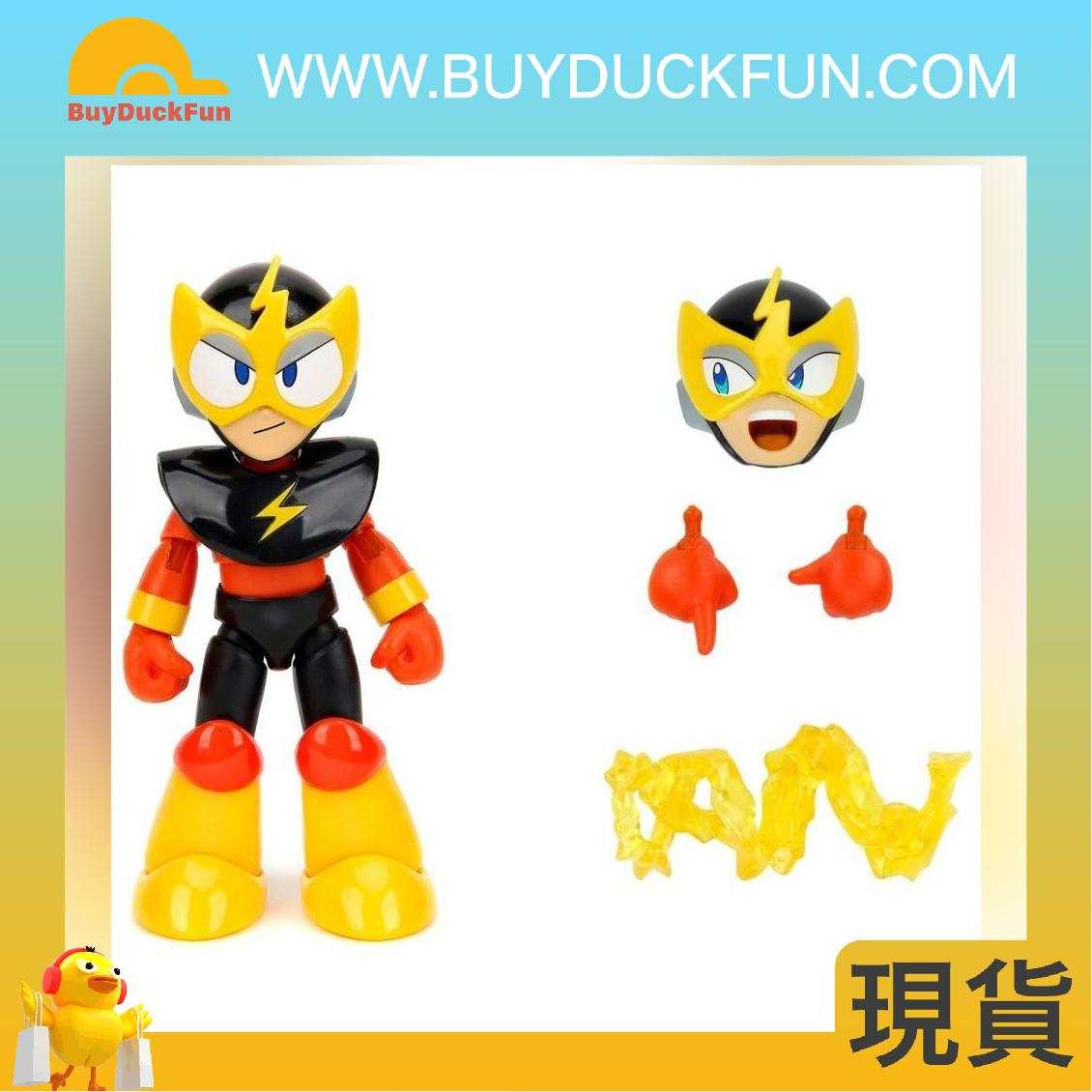 Jada Toys 4.5" Mega Man Elec Man Action Figure Black/ Yellow Window Box - Image 5