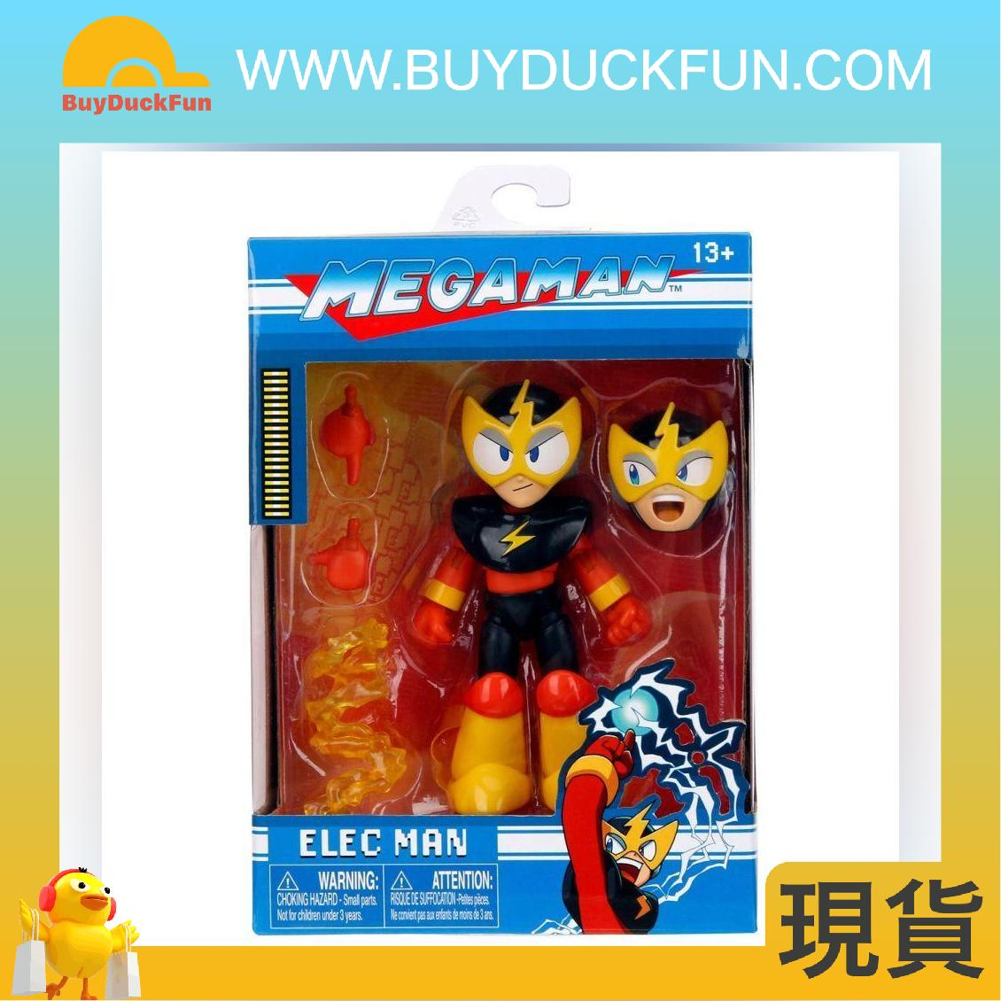 Jada Toys 4.5" Mega Man Elec Man Action Figure Black/ Yellow Window Box