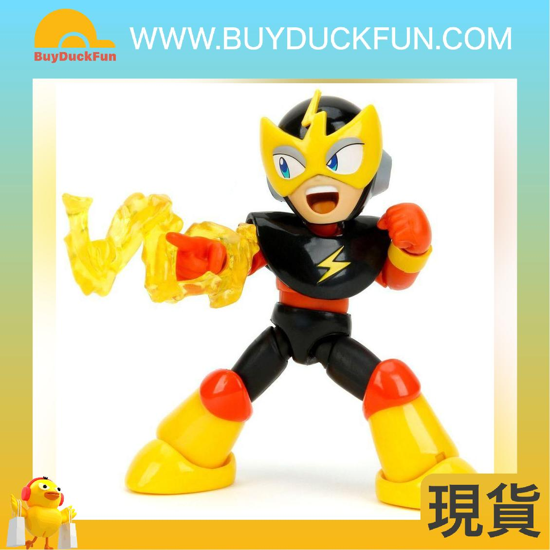 Jada Toys 4.5" Mega Man Elec Man Action Figure Black/ Yellow Window Box - Image 3
