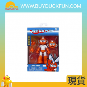 Jada Toys 4.5" Mega Man Cut Man Action Figure White/ Red Window Box