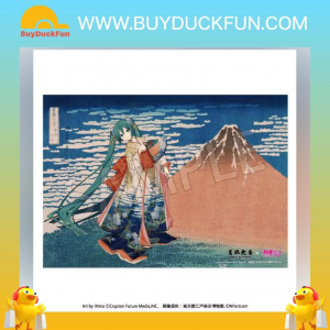 Presence CO., LTD. 葛飾北齋×初音未來 附序號A3壓克力面板 富嶽三十六景 凱風快晴