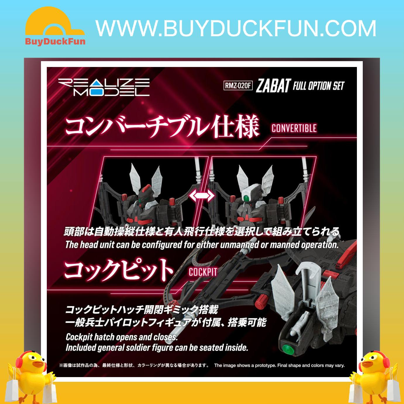 Takara Tomy RMZ-020F Zabat Full option set - Image 3