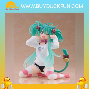 Taito 初音未來 Desktop Cute Figure (貓耳 T-Shirt Ver.)