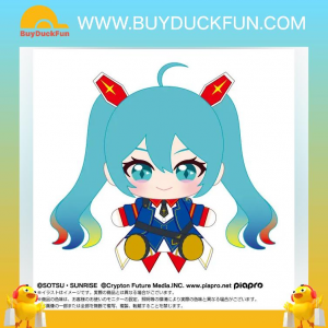 Bandai PLUSH 初音未來 x 機動戰士高達 坐姿公仔