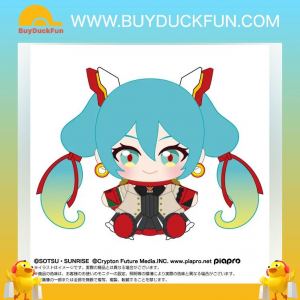 Bandai PLUSH 初音未來 x 機動武鬥傳G 高達 坐姿公仔