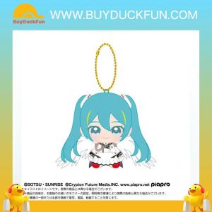 Bandai CHIBI SITING PLUSH MASCOT 初音未來 x 飛翼高達 EW 迷你坐姿吊飾公仔