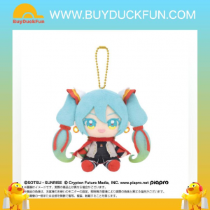 Bandai CHIBI SITING PLUSH MASCOT 初音未來 x 機動武鬥傳G 高達 迷你坐姿吊飾公仔