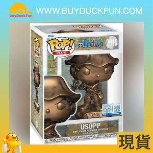 FUNKO Pop! Plus One Piece Usopp Statue (Bronze) with Pop! Protector